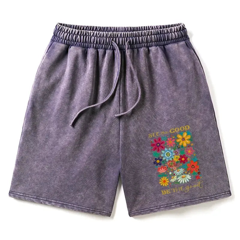 Trendy Kyoto Flower Shorts for Summer
