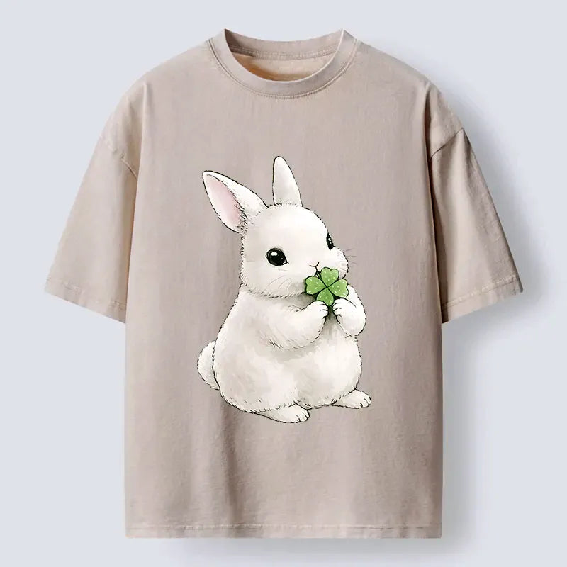 Kyoto-Lion Lucky Rabbit Washed T-Shirt