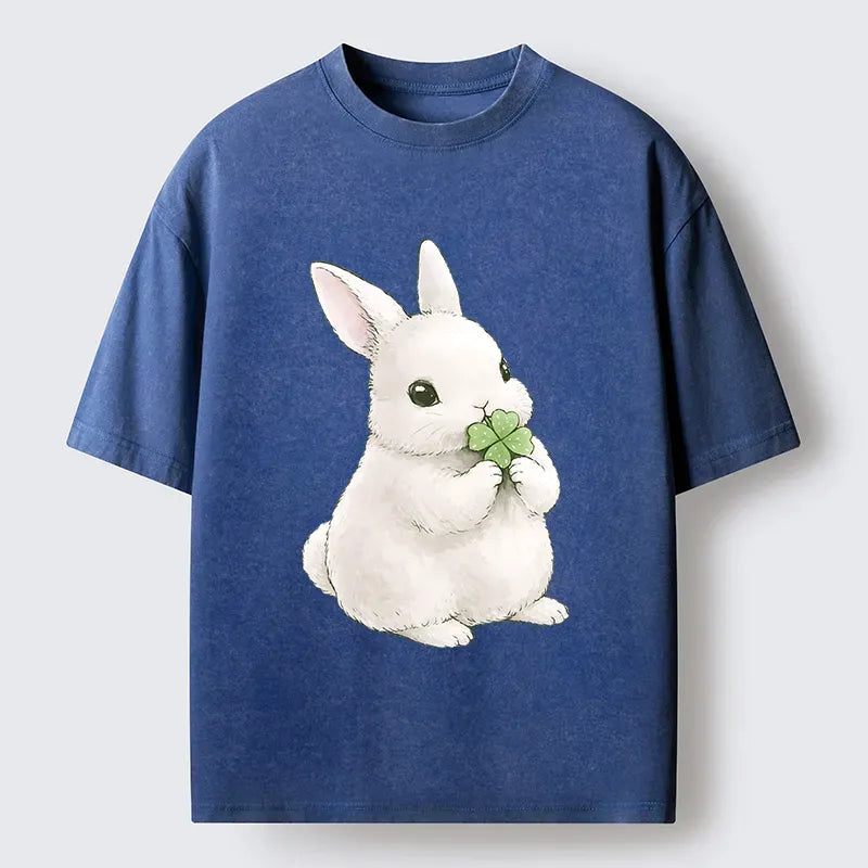 Kyoto-Lion Lucky Rabbit Washed T-Shirt