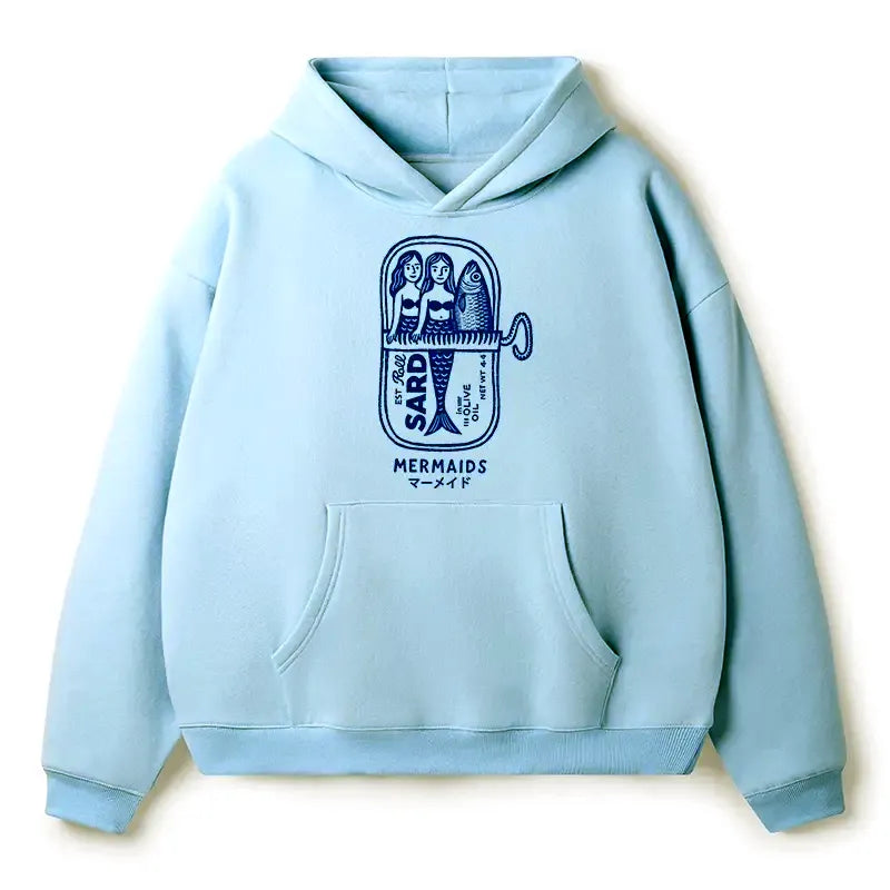 Japanese Mythical Mermaid Hoodie for Daily Wear