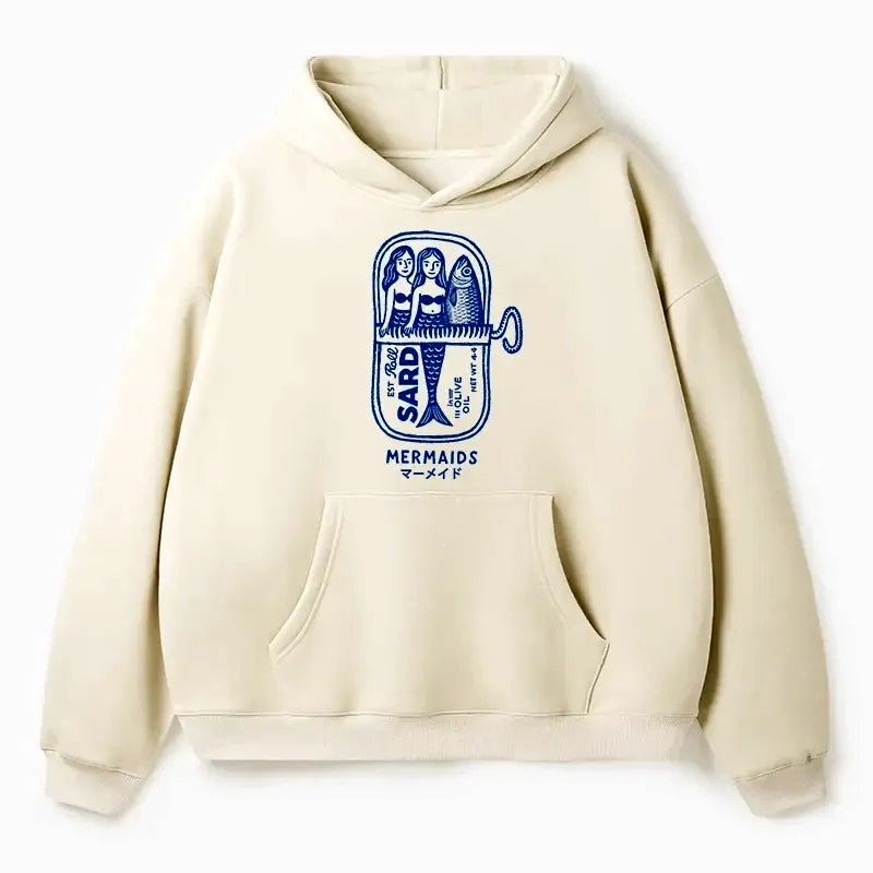 Japanese Mythical Mermaid Hoodie for Daily Wear