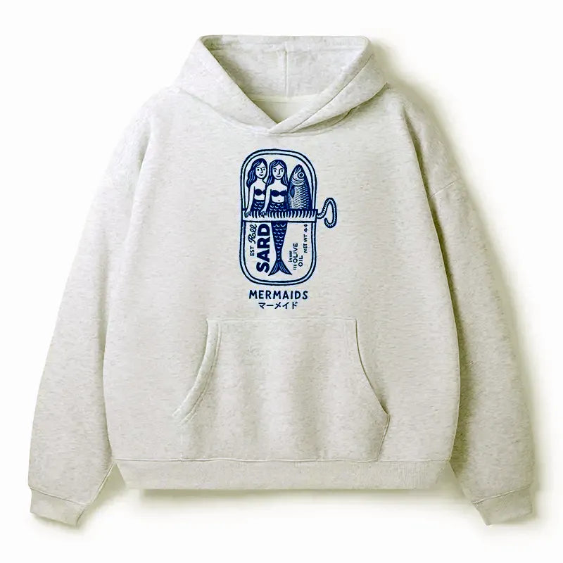 Japanese Mythical Mermaid Hoodie for Daily Wear