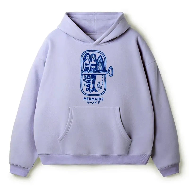 Kyoto Lion Mermaid Fleece Hoodie for Adult