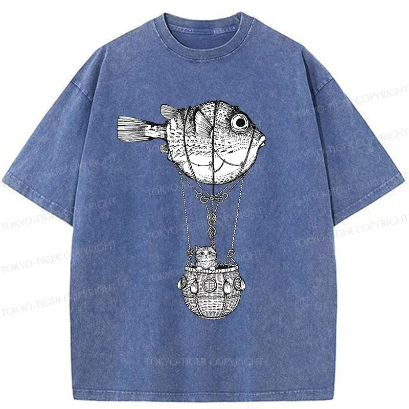 Trendy Unisex Cotton Washed T-Shirt