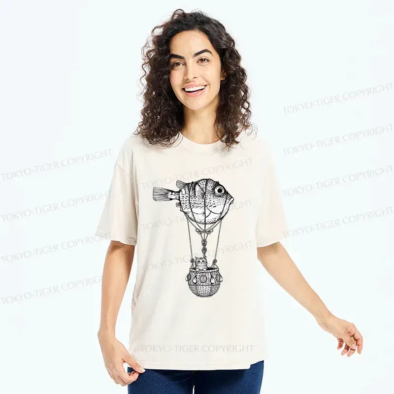 Vintage Japanese Art T-Shirt for Daily Wear
