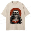 Kyoto-Lion Ramen Lover Sloth Washed T-Shirt