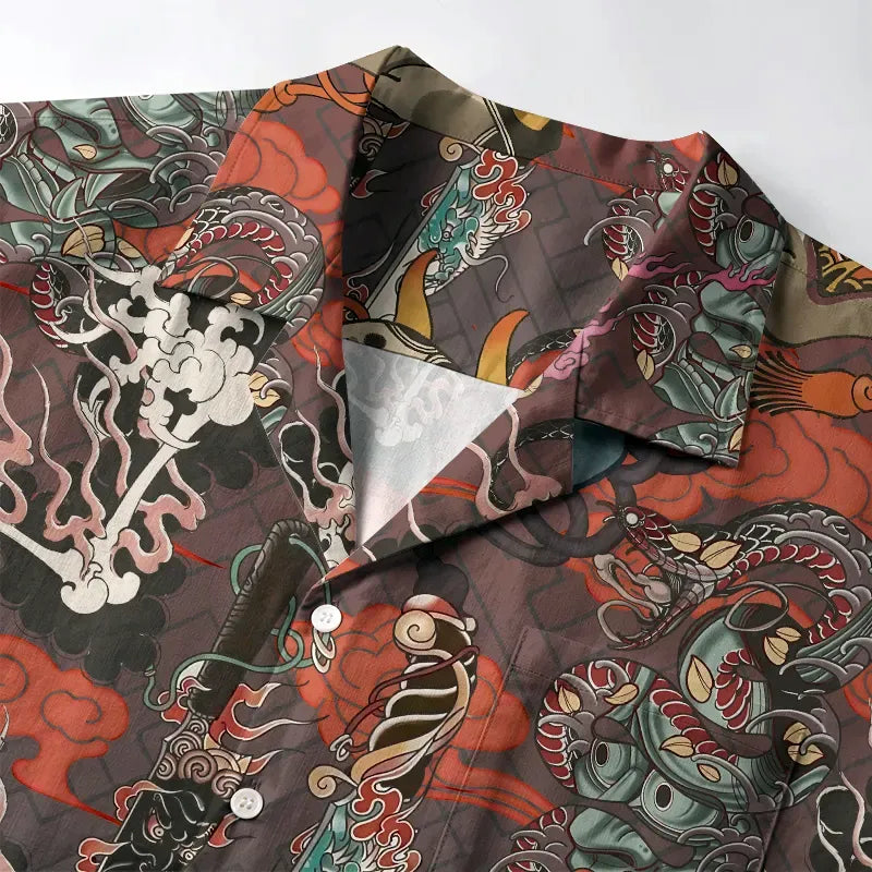 Kyoto Lion Aloha Shirt Best Seller