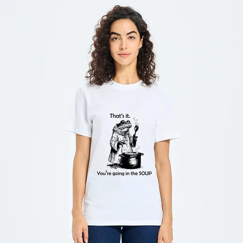 Kyoto-Lion Unisex Cotton T-Shirt for Summer