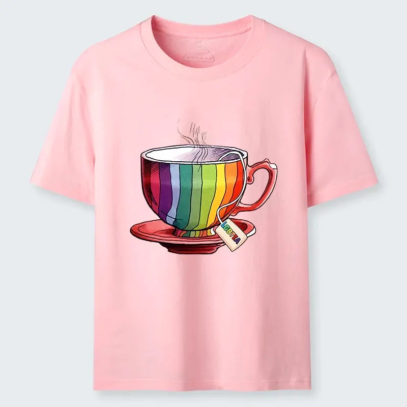 Rainbow Pride Japanese T-Shirt for Daily Wear
