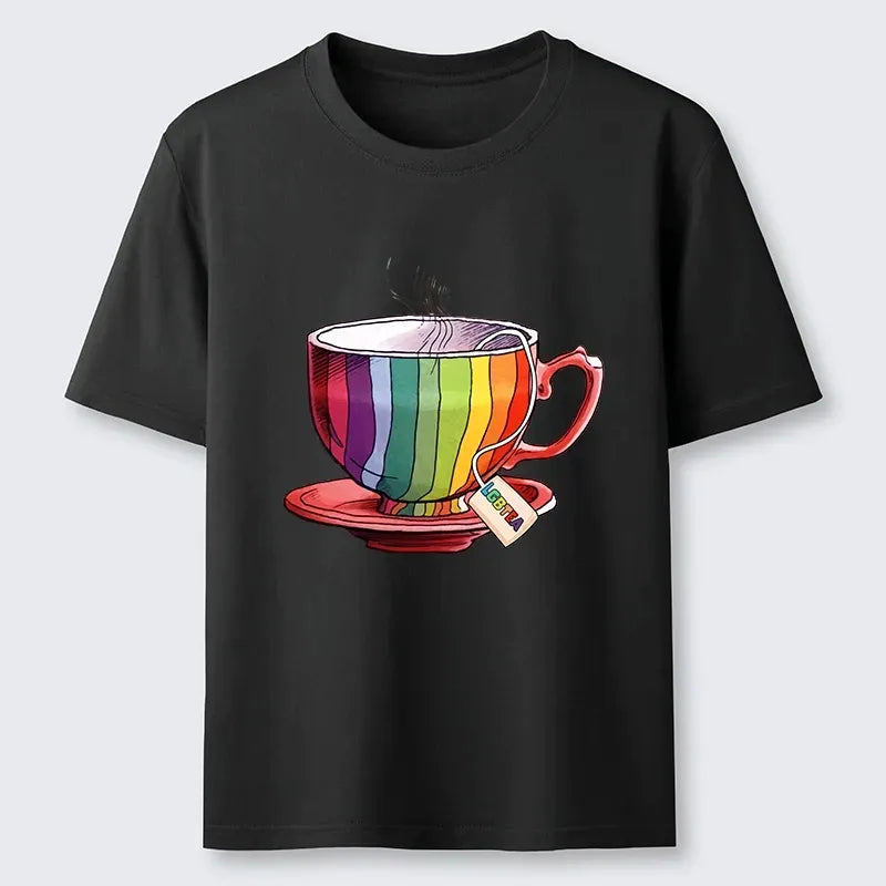 Rainbow Pride Japanese T-Shirt for Daily Wear
