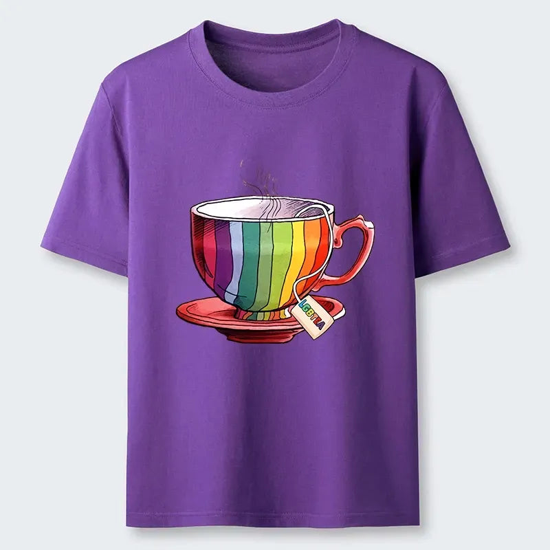 Rainbow Pride Japanese T-Shirt for Daily Wear