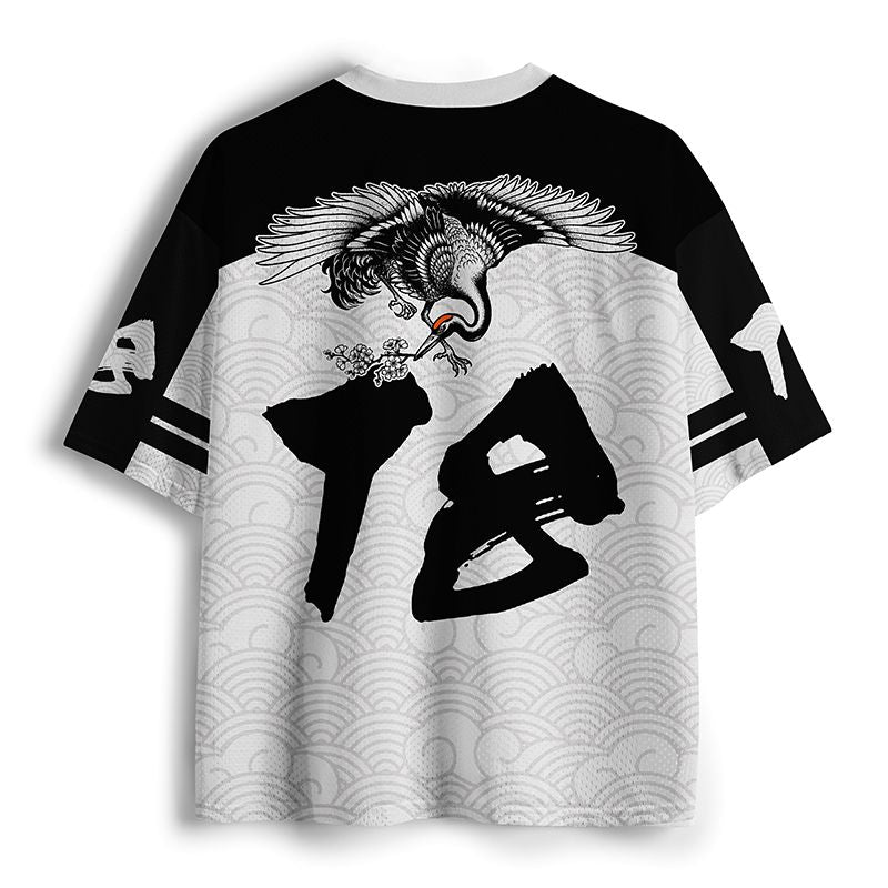 Breathable Mesh Jersey for Sports and Streetwear