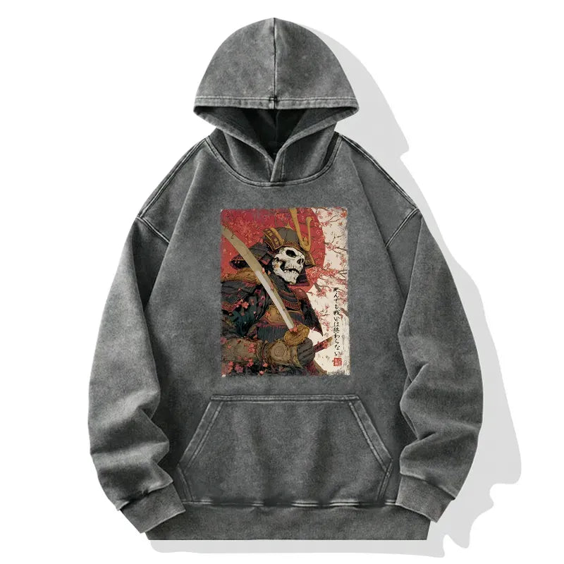 Kyoto Lion Washed Hoodie for Streetwear