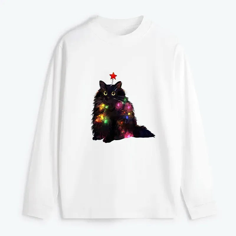 Japanese Cat Long Sleeve T-Shirt for Men