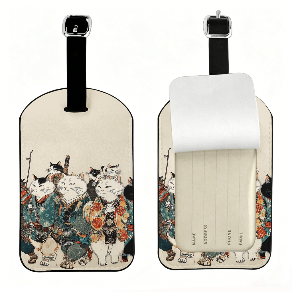 Ukiyo-e Cat Luggage Tag On Sale