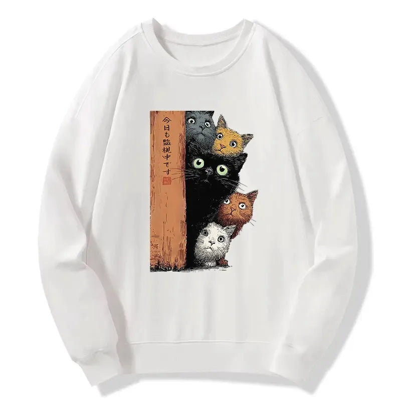 kyoto lion japanese cat sweatshirt