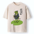 Japanese Samurai Frog T-Shirt for Summer