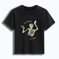 Kyoto-Lion Skeletons Feel No Pain Women's Washed T-shirt