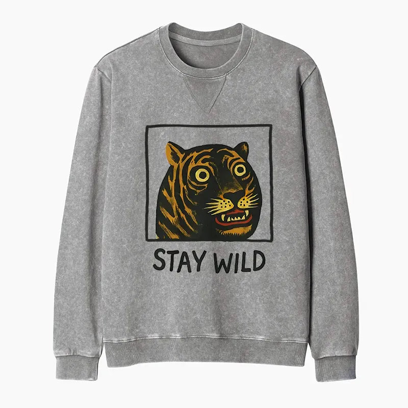 cute japanese tiger sweatshirt for daily wear