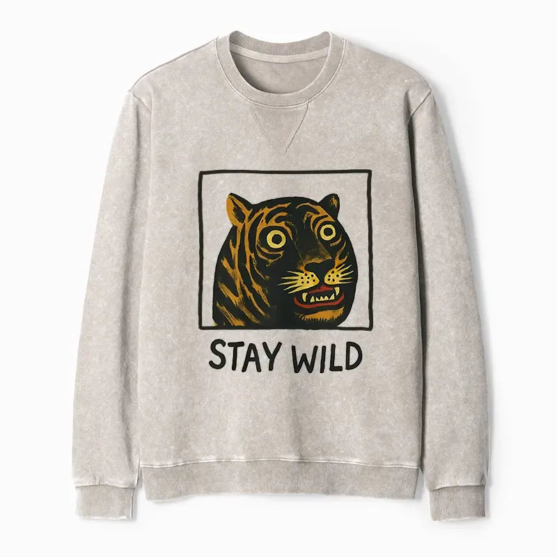relaxed fit tiger sweatshirt on sale