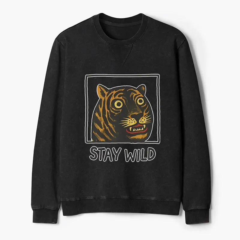 cute japanese tiger sweatshirt for daily wear