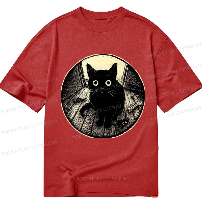 ukiyo-e cat classic tee