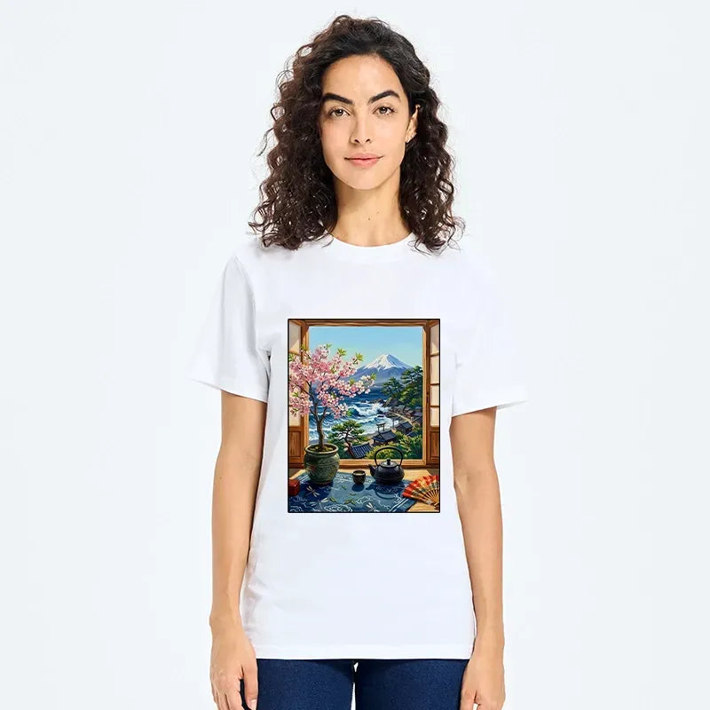 Japanese Mount Fuji View Classic T-Shirt