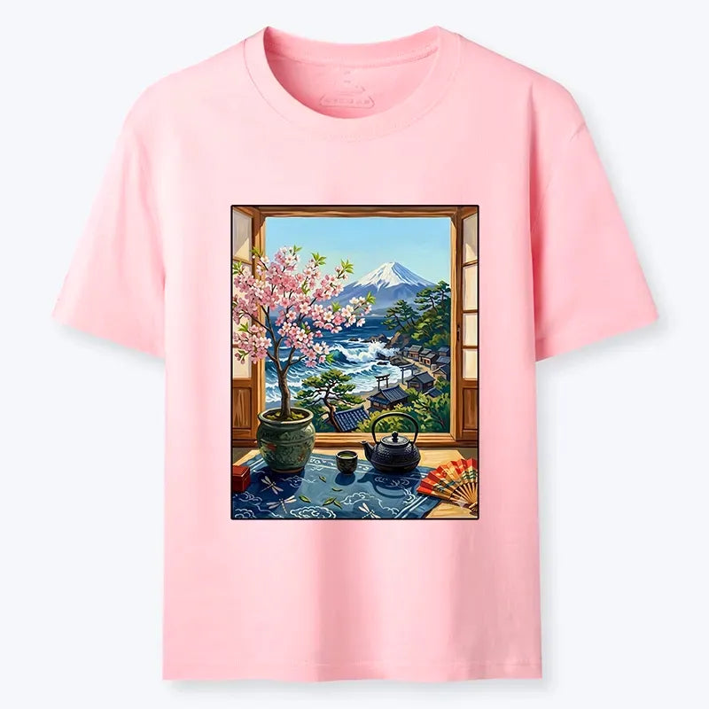 Japanese Mount Fuji View Classic T-Shirt
