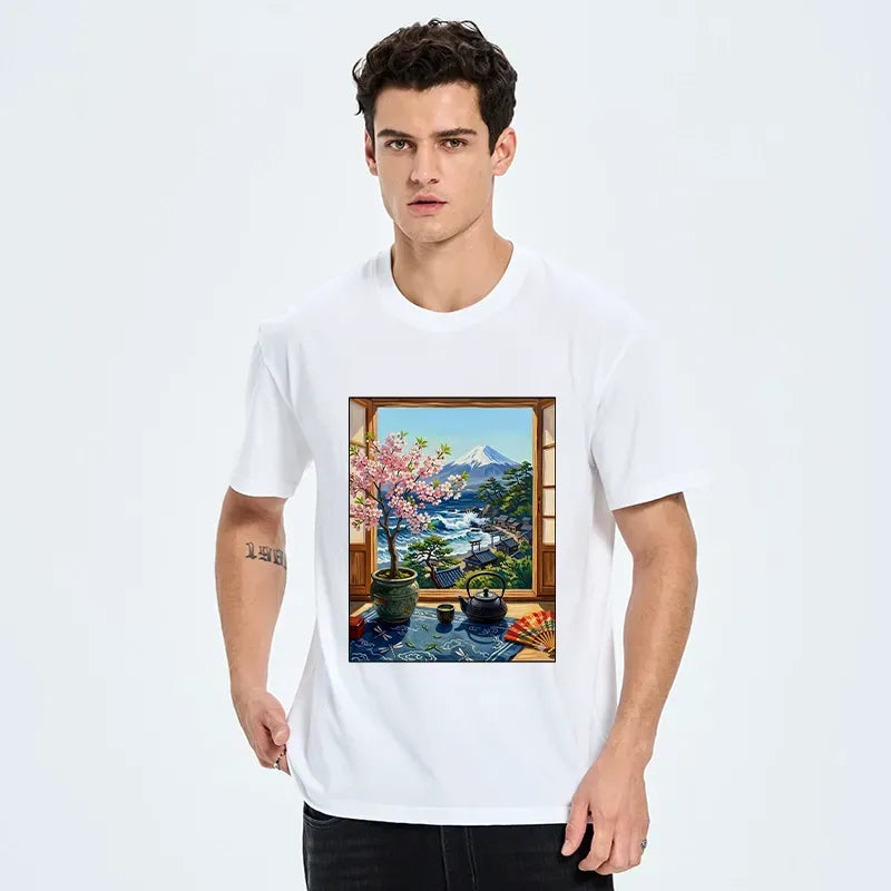 Japanese Mount Fuji View Classic T-Shirt