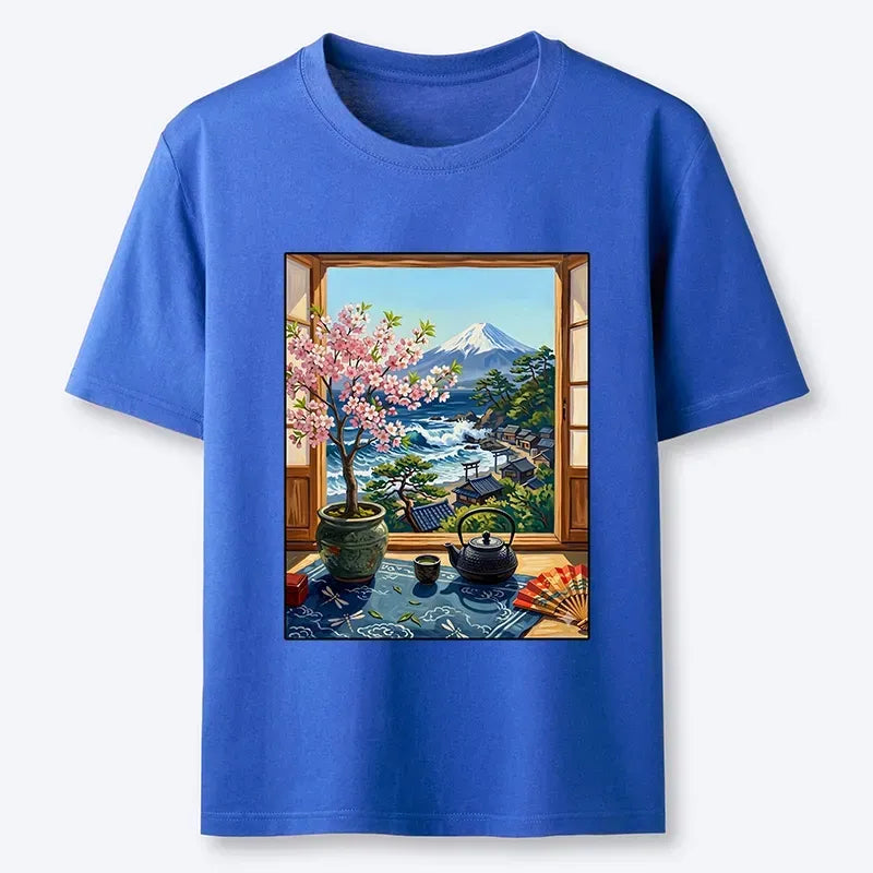 Kyoto-Lion Mount Fuji View From Japanese Window Classic T-Shirt