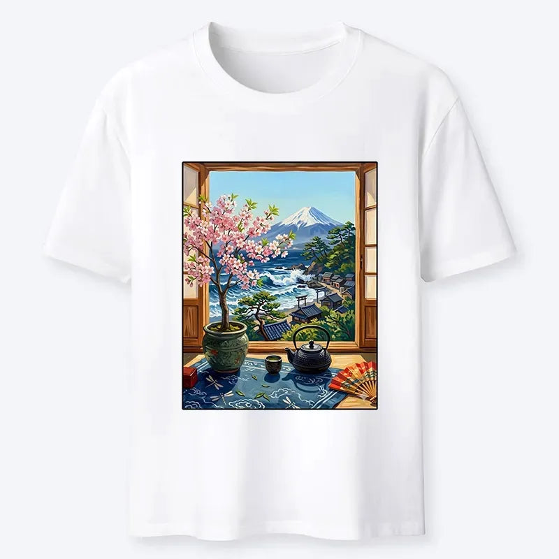 Japanese Mount Fuji View Classic T-Shirt