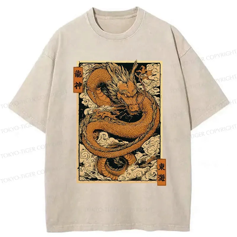 Majestic dragon god t-shirt for streetwear