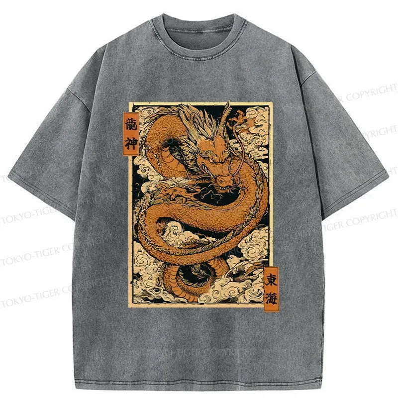 Majestic dragon god t-shirt for streetwear