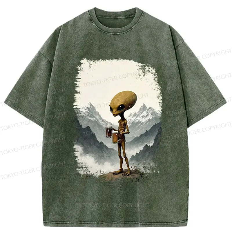 limited edition funny washed t-shirt for casual