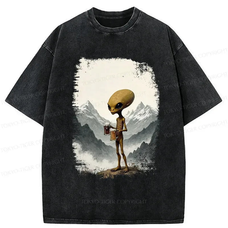 limited edition funny washed t-shirt for casual