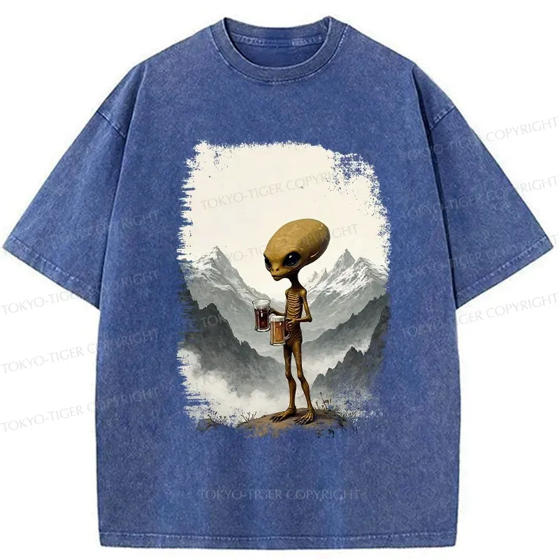 limited edition funny washed t-shirt for casual