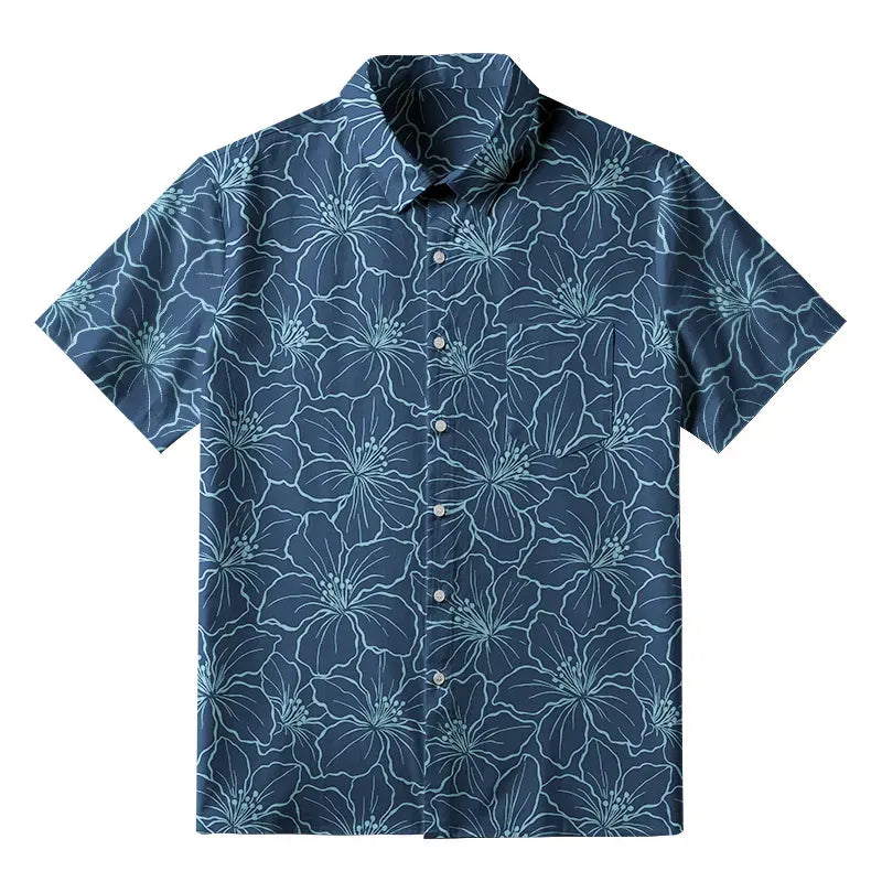 Vintage Japanese Blossom Shirt for Vacation