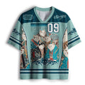 Japanese Ukiyo-e Cat Mesh Jersey for Summer
