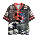 Breathable Great Wave Mesh Jersey for Fitness