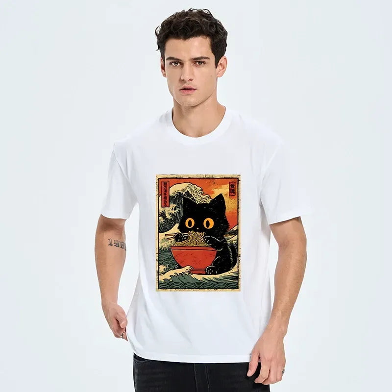 Kyoto-Lion Cat Ramen Classic T-Shirt