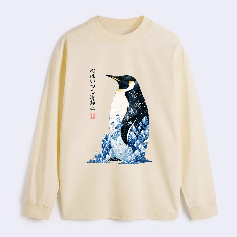 Kyoto-Lion Keep Calm Penguin Classic Long Sleeve T-Shirt