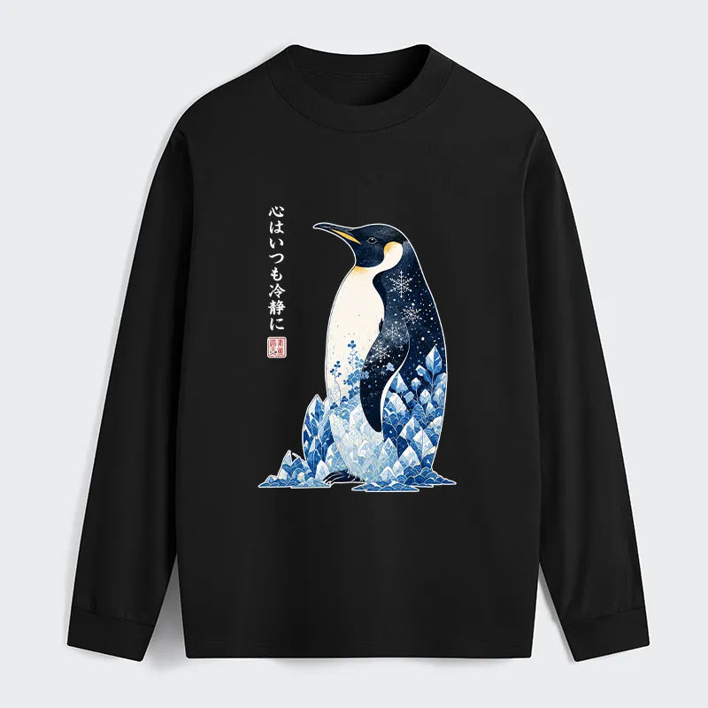 Kyoto-Lion Keep Calm Penguin Classic Long Sleeve T-Shirt