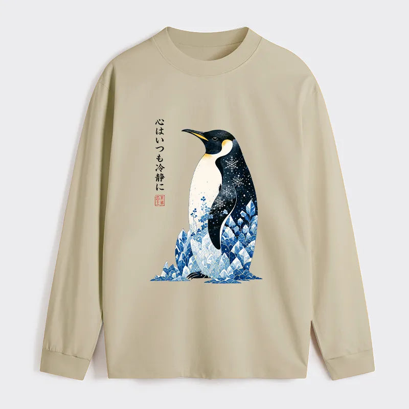 Kyoto-Lion Keep Calm Penguin Classic Long Sleeve T-Shirt