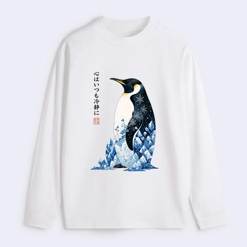 Kyoto-Lion Keep Calm Penguin Classic Long Sleeve T-Shirt