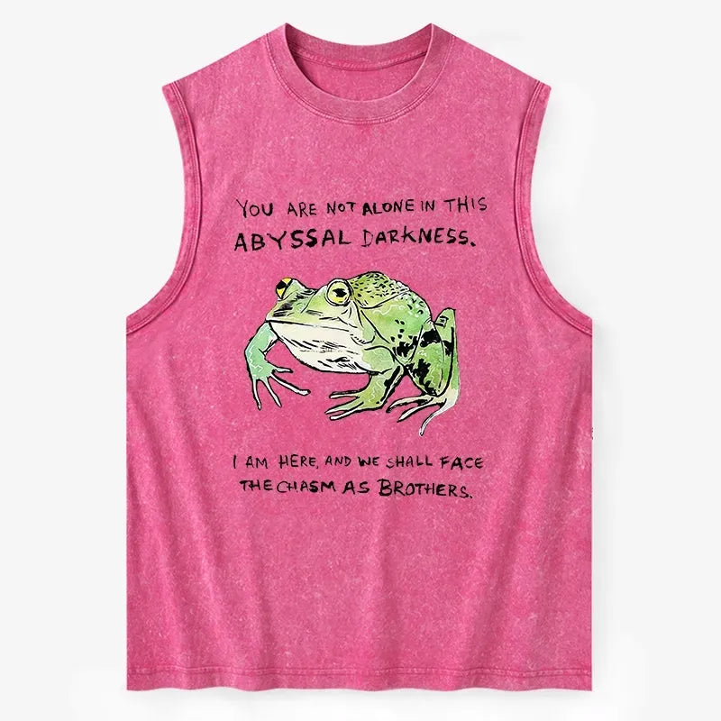 Washed Unisex Frog Tank Top