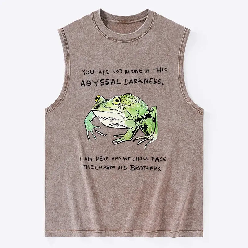 Washed Unisex Frog Tank Top