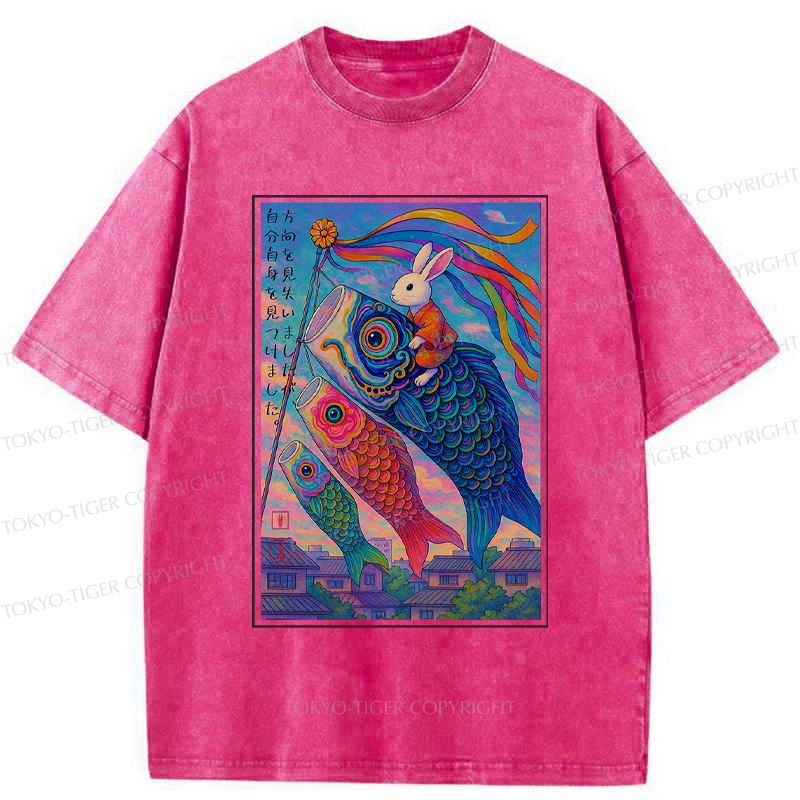 Ukiyoe Rabbit T-Shirt for Everyday Wear