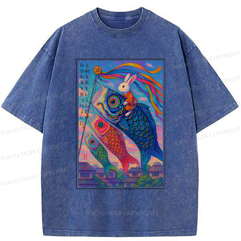 Ukiyoe Rabbit T-Shirt for Everyday Wear