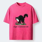 Japanese Vintage Cat T-Shirt for Streetwear