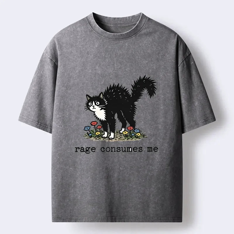 Unisex Washed Cat T-Shirt Best Seller